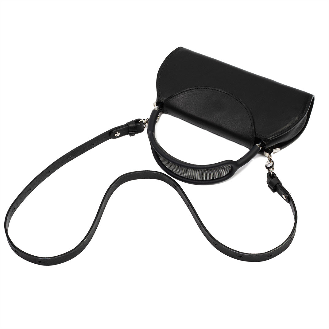Leather Case-Bag for AirPods Max (Black - full-grain)-4